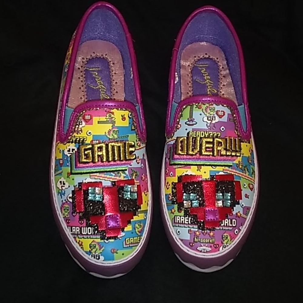 Irregular choice Power Up Slip On Trainers 10.5